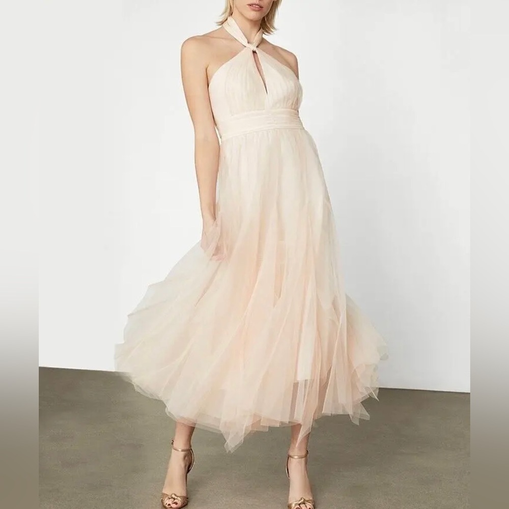 BCBG halter tulle dress.